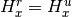 H_x^r = H_x^u